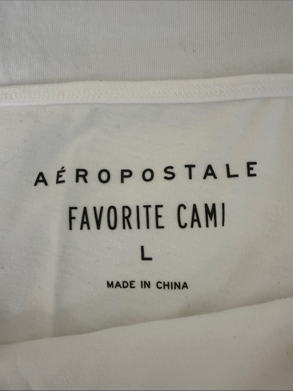 Aeropostale White Favorite Cami